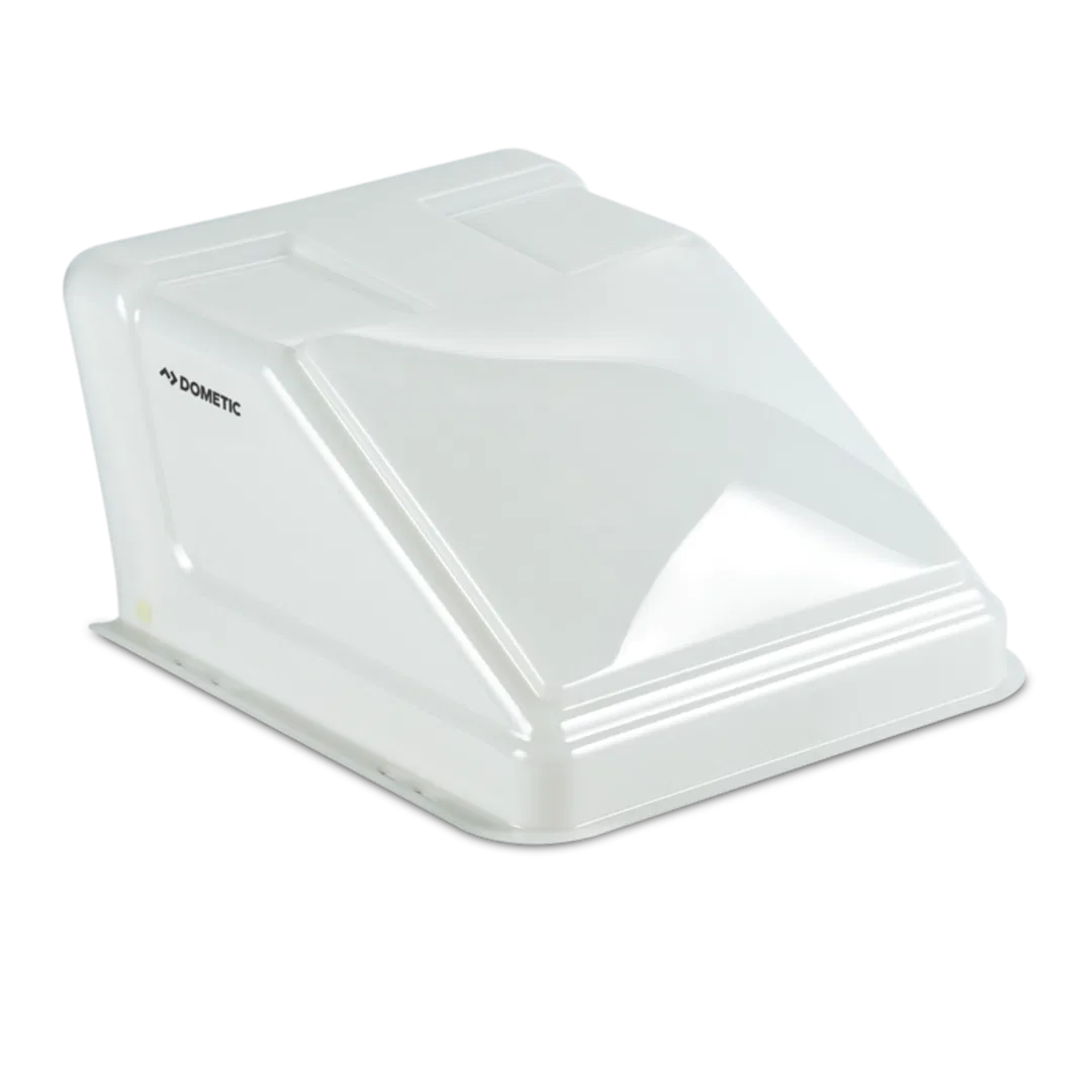 U1400WH – DOMETIC Roof Vent Cover, Exterior Mount Dome Type Ventilation Cover Vented on One Side For 14 Inch x 14 Inc...